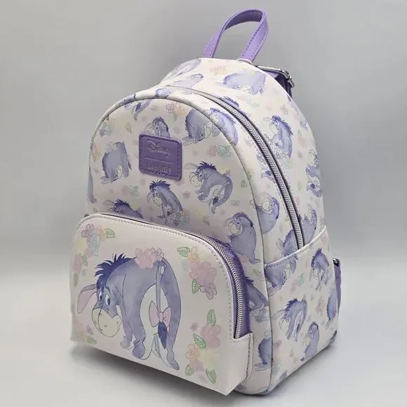 Loungefly Disney Winnie The Pooh Eeyore Floral Mini Backpack New - Picture 3 of 8